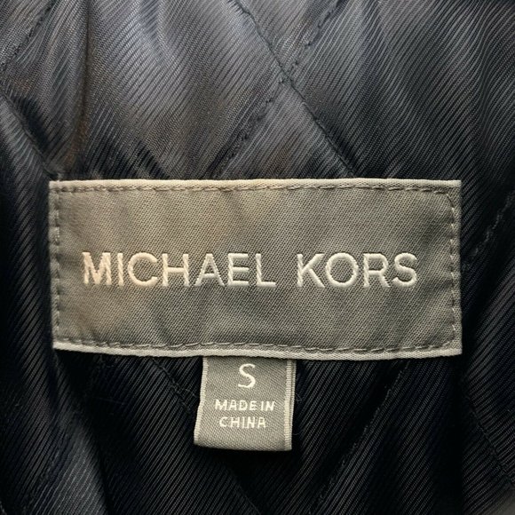 Michael Kors Black Wool Coat Wm Sz S - Picture 7 of 7